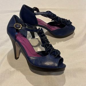 Steve Madden Purple Peep Toe